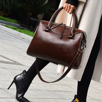 British (designer) Sandro Tarpin leather bag large capacity Womens bag portable shoulder bag shoulder