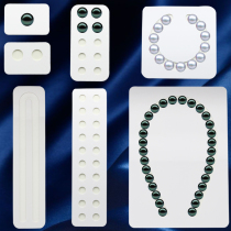 Pearl typesetting paired adhesive panels acrylic display sheet nude beads ear nail patch necklace bracelet adhesive tape paper to hole