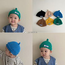 Korean tide baby pacifier cap ~ 2021 New Baby wool hat winter knitted Joker boy autumn baby hat