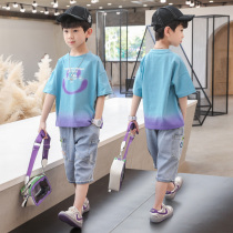 Children Summer Clothing Boys Suit Summer Ocean Air Children Clothing CUHK Children 2022 New Korean Version Casual Loose Tide Dress