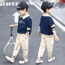 Childrens clothes boy Spring clothing suit 2022 new boys Han edition Sports Spring and autumn Childrens foreign air Two sets of clothes
