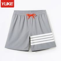 Swimming trunks mens anti-embarrassment loose large size hot spring swimsuit mens 2021 new five-point swimming trunks suit equipment summer