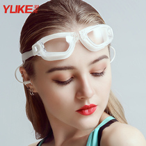 Swimming goggles ladies HD waterproof anti-fog swimming glasses adult flat light myopia with Degree Mens Swimming equipment