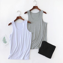 Mens Tank Top Summer Thin Modal Stretch Fitness Slim Fit Mens Base Undershirt I-shaped Hurdler Sports White