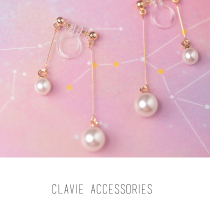 Japanese Korean Super fairy temperament Joker niche design sense long and short Pearl resin U-shaped ear clip without ear hole female