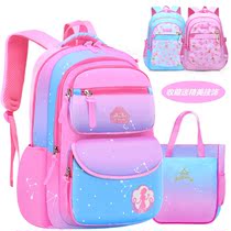 Primary school bag girls girls one two three to six grades new ultra-light girls childrens backpacks waterproof burden reduction