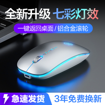 Infiniti M1L wireless mouse mute rechargeable unlimited luminous game gaming Office mechanical computer Notebook tablet Universal portable Suitable for Xiaomi Apple Huawei Dell Lenovo