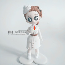 (Muzi hand-made)Fifth personality Air Force ivory white clay hand-made ornaments ultra-light to map customization