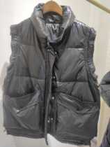 Anti-season new womens light European station down vest womens short white duck down vest tide