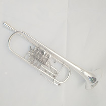 New product hot sale silver-plated flat key trumpet instrument brass student beginner band playing cash on delivery