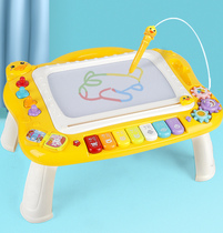 Small drawing board childrens drawing board erasable childrens home magnetic graffiti board baby writing board 3 years old 2 magnetic dust-free