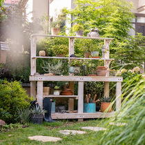  Juhan anti-corrosion workbench Multi-layer flower rack console balcony Outdoor multi-function storage rack Grocery garden