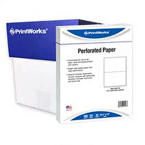 PrintWorks Half Sheet Perforated Paper 8 5 x 11