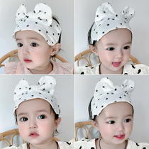Baby Fontanel hat summer thin baby fontanelle summer halogen door newborn baby girl gauze head fontanelle cap