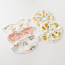 Baby gauze bib baby cotton saliva towel newborn food spit milk bib 360 rotatable bib