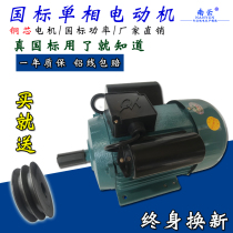 Motor 220V small low-speed two-phase Household Motor high-speed high-power single-phase motor national standard copper wire motor