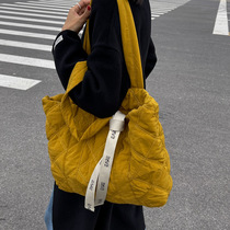Hong Kong Tide Bag 2023 new Tot Pack large - capacity single shoulder hands carrying commuter large - bag bag bag bag bag woman