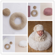 Shadow Building Newborns Photography Props Plush Sofa Pillow Baby Photo Styling Small Bean Bag Baby Moon Photo Assistant
