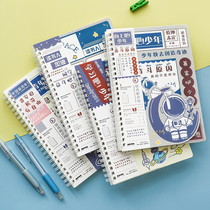 Creative astronaut spaceman thread circle College student classroom notebook girl book Simple ins Wind thick