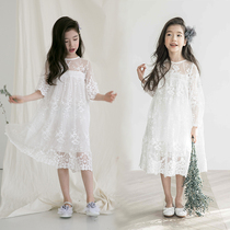 Girls performance Lioness Lioness Spring Summer 2022 new CUHK Scout Fairy Super Fairy Lace Dress Child Gown Princess Dress