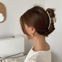 Korean version of net red pearl clip lesbian hairpin ins adult simple student headdress hair back of the head hair card