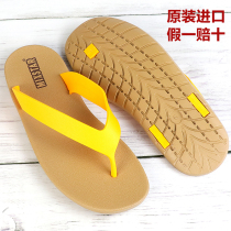 Thai imports mixstar rubber slipper male and female summer outwear herringbone drag non-slip deodorant couple tide beach