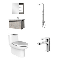 HEGII bathroom package Modern minimalist toilet shower Bathroom cabinet faucet combination