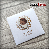 (mega666)Gearxxx hand polished electric guitar pick Xiao Jun signature with band