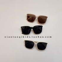 ins children sunglasses female baby sunglasses boy retro eye frames sunglasses anti-UV summer Korean version