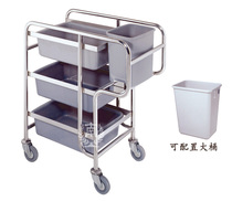 Southern C- 23 Bowl Car Large Multi-function Tableware Collection Car Restaurant Car Dining Car Stainless Steel Thick Material