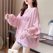 Pregnant womens blouses 2022 Spring and autumn Spicy Mothers Out of Loose Veil Cotton design Sensation Little Crowdnet Red Pregnant pregnant Weater