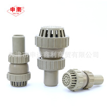 Shennan brand PP bottom valve socket welding UPVC bottom valve for acid-resistant chemical industry Plastic faucet water pump bottom check valve