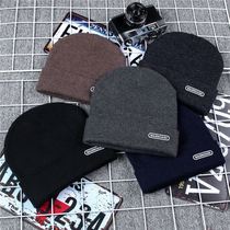 Hat men's autumn and winter tide brand wool women Korean version of Joker knitted melon skin yuppie warm pullover cold sun shade Ll