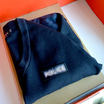 Public hair sweater unit Navy blue cardigan warm crew neck sweater V-neck vest pullover bottom line clothing for men