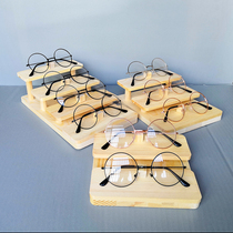 Solid Wood glasses display rack ladder glasses shop display Props selling glasses wooden Multi-Layer Display rack