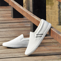 New Pints Small White Shoes Men Casual Shoes Summer Hollowed-out Korean Version Boomer Shoes 100 Hitch Shoes Men Shoes A Foot foot Lazy Shoes