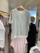 FAVE-L South Korea Dongdaemun 2022 summer new fashion and comfortable all-match striped short-sleeved T-shirt women