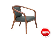 Connedon Nordic Imported Black Walnuts Log Modern Minimalist Fashion Living-room Casual Chair Single Chair
