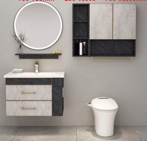 Non-standard custom bathroom cabinet