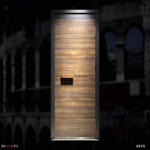 Varnino door VDL-109-1 Outer Arabbachia walnut wood Neo American white oak 2050 * 950