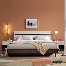 Quanyou home modern simple light luxury home economy bedroom double bed 79302A