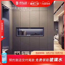 KD Katie whole house custom home light luxury Spanish Fensa gray cloth pattern door deposit home