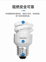 Philips energy-saving bulb spiral type (E27-20W) white light (1 fit)