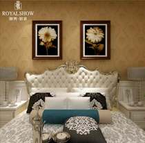 Royal show soft embroidered wall covering European classical style seamless wall covering custom elegant