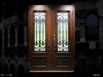 Fan Glass Doors Iron Art Series Ventilated Door Glass Doors VDL-T-011-1 An Corraine