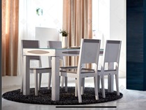 Get a home dining table and chairs combine small family type modern minimalist home dining table and chairs KC25 (1 4)
