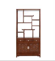 Hundred Years of Imprint Baoge Solid Wood Bookshelf Storage Rack New Chinese Elm Book Cabinet Frame