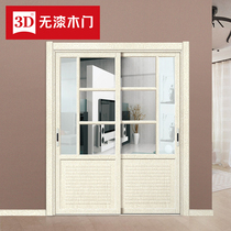  3D wooden door guard room door Y-6330 1180 yuan per square meter