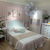 Multi Love Children Furniture Princess Single Bed Solid Wood Pine Wood Sticking Care