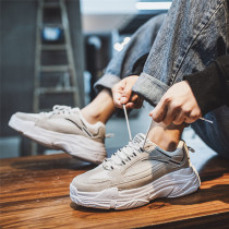 2021 Autumn New Korean version of the trend Joker small white shoes ins Super Fire father shoes sports mesh students wave shoes